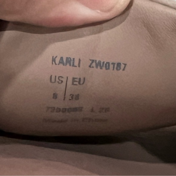 All Saints Karli Taupe Slides Sandals - Picture 11 of 11